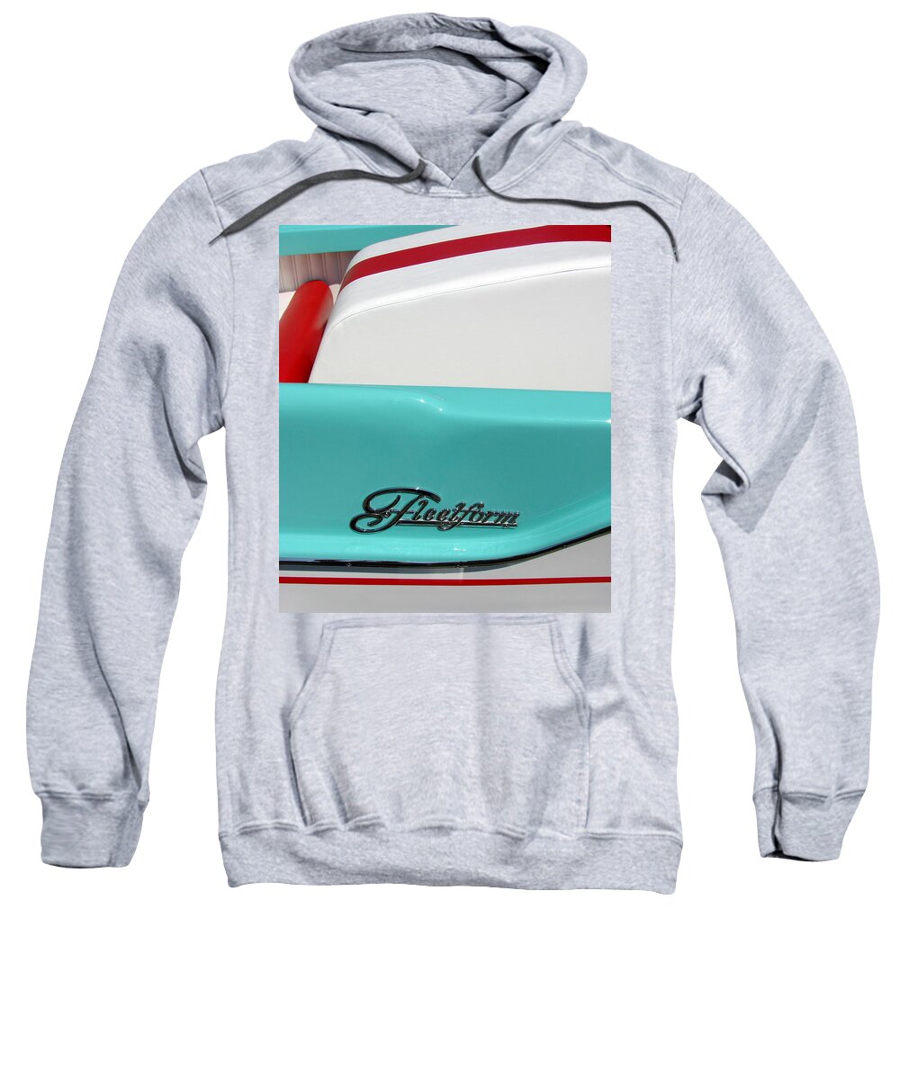 Boat Sweatshirt featuring the photograph Fleetform Powerboat lll by Michelle Calkins
