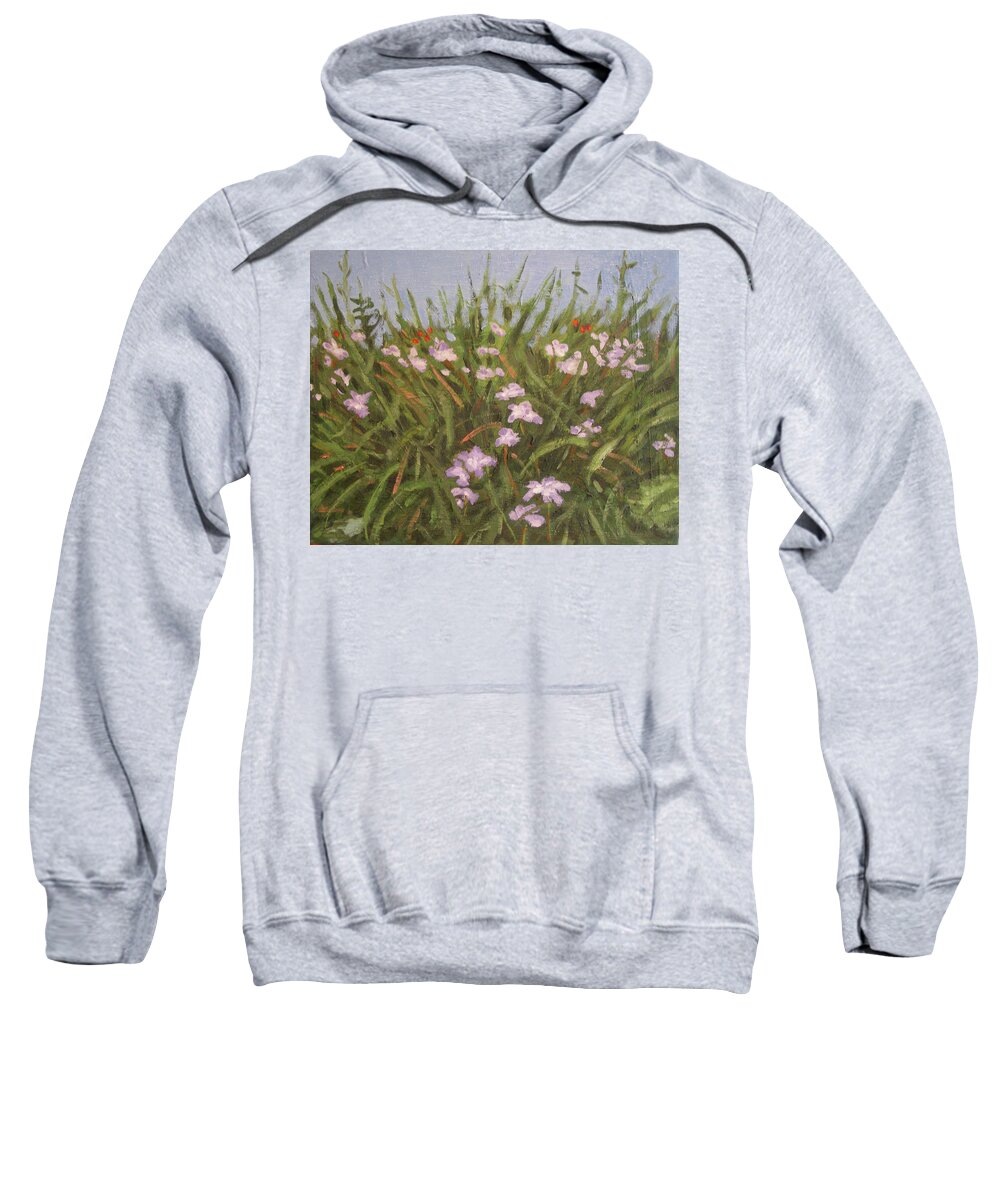 Impressionist Sweatshirt featuring the painting Flowers 2 by Stan Chraminski