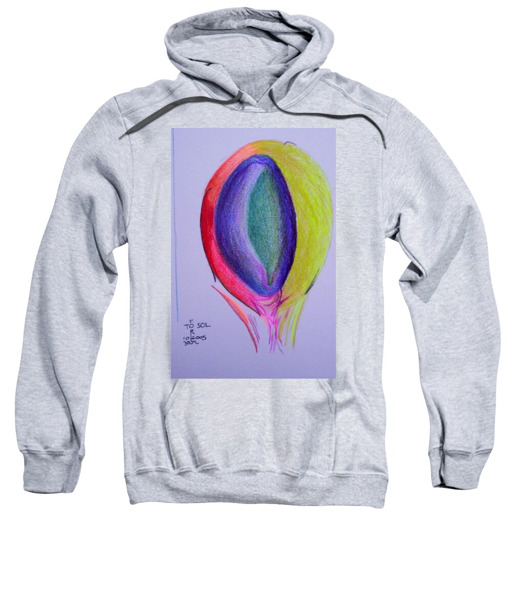 Abstract Sweatshirt featuring the painting For Sol by Suzanne Udell Levinger