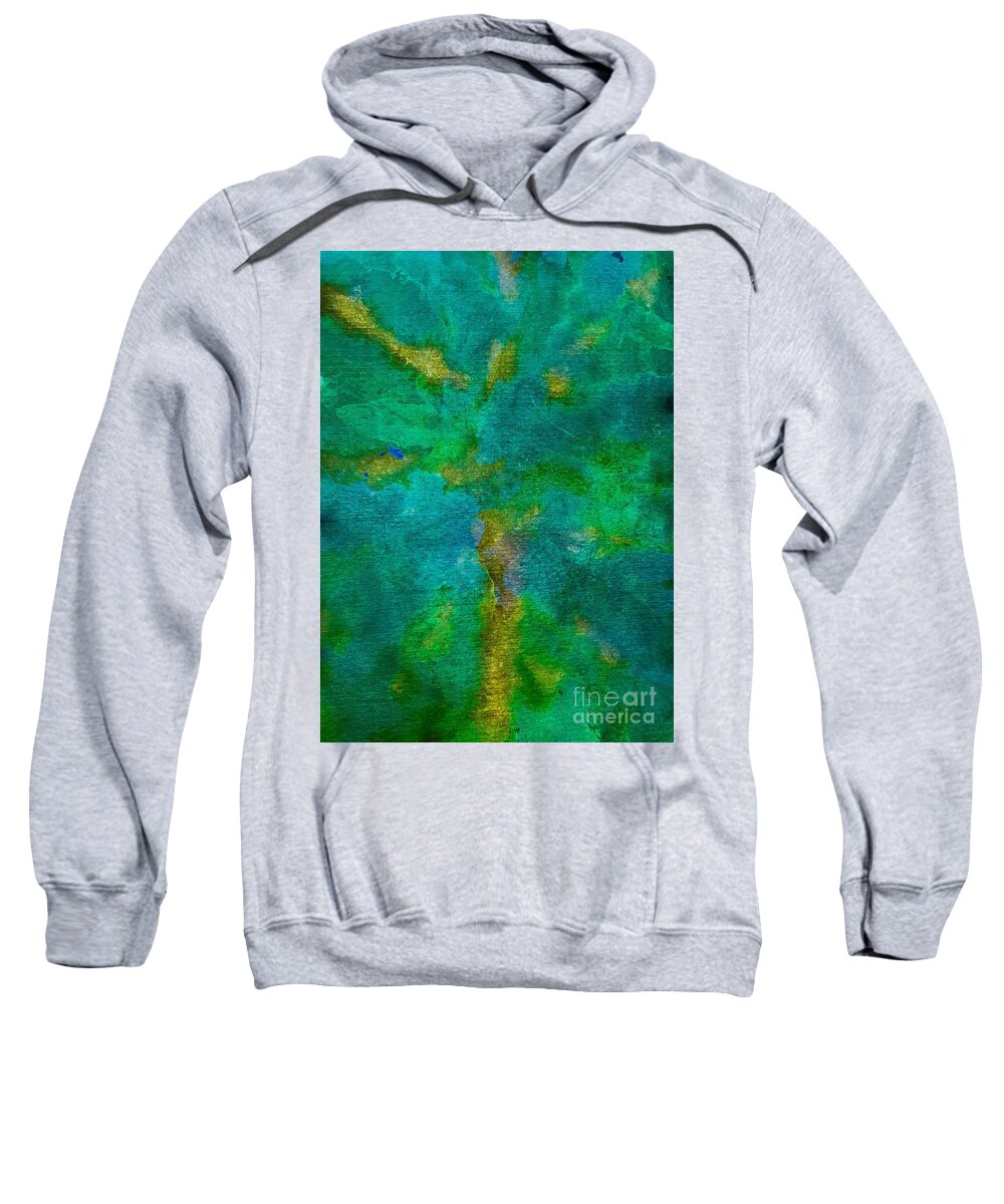 Forest Sweatshirt featuring the painting Forest by Laura Hamill