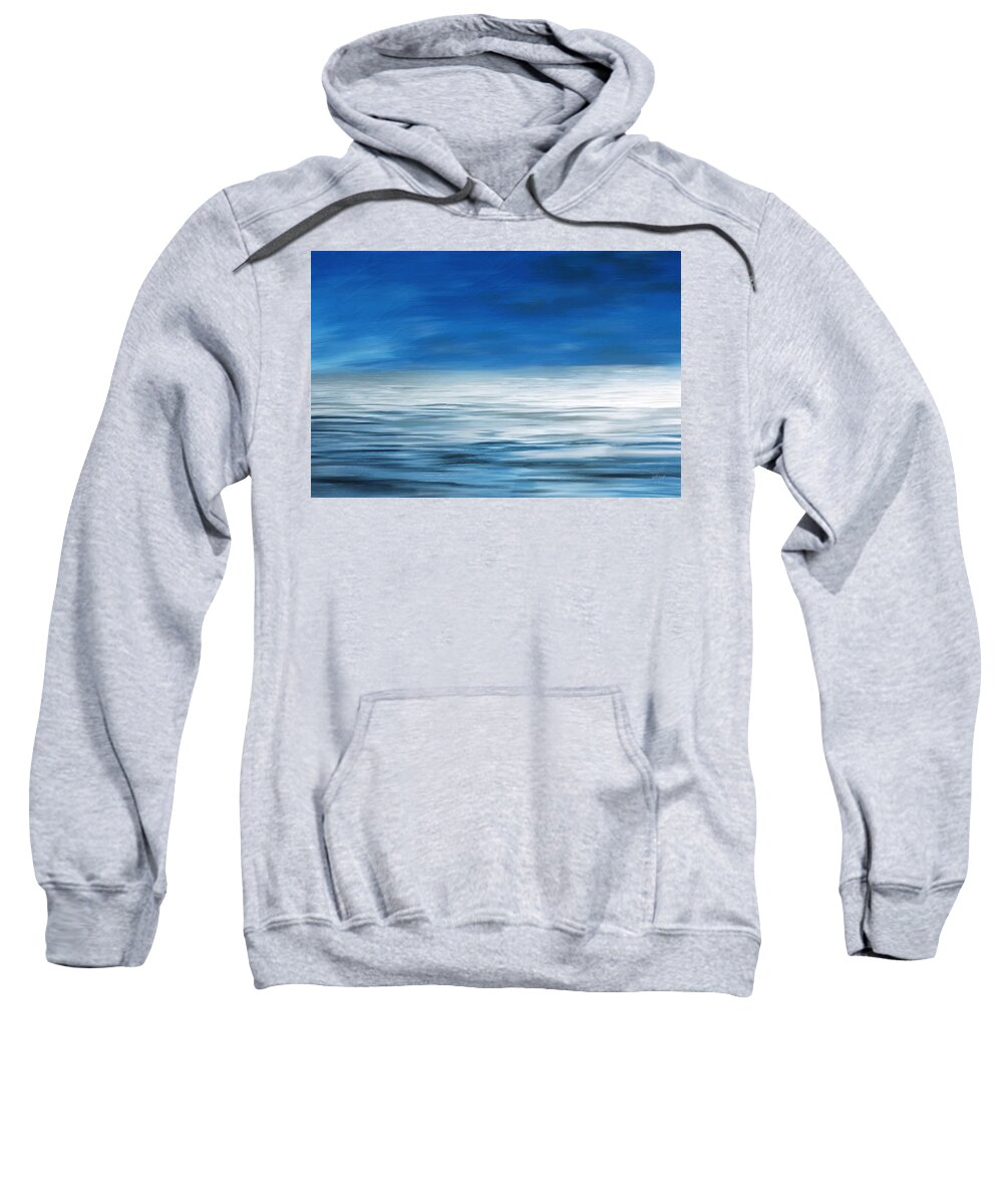 Forever Sea Sweatshirt featuring the painting Forever Sea by Mark Taylor