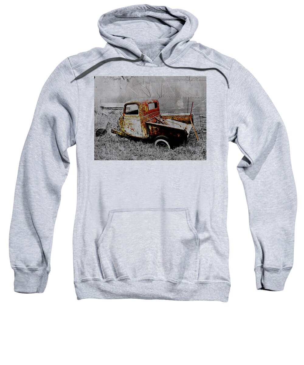 Truck Sweatshirt featuring the photograph Forgotten by Julie Hamilton