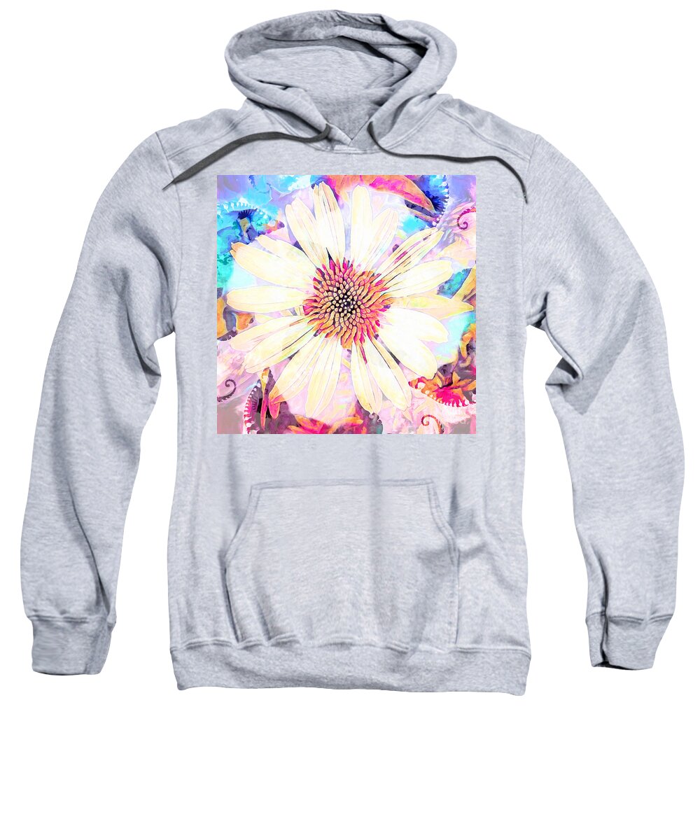 Flower Sweatshirt featuring the photograph Fractoral II by Jack Torcello