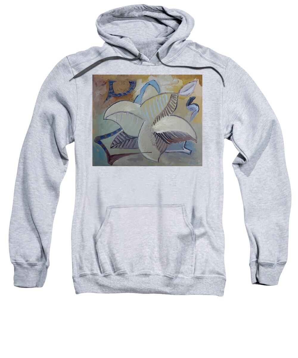 Abstract Sweatshirt featuring the painting Freebird by Peregrine Roskilly