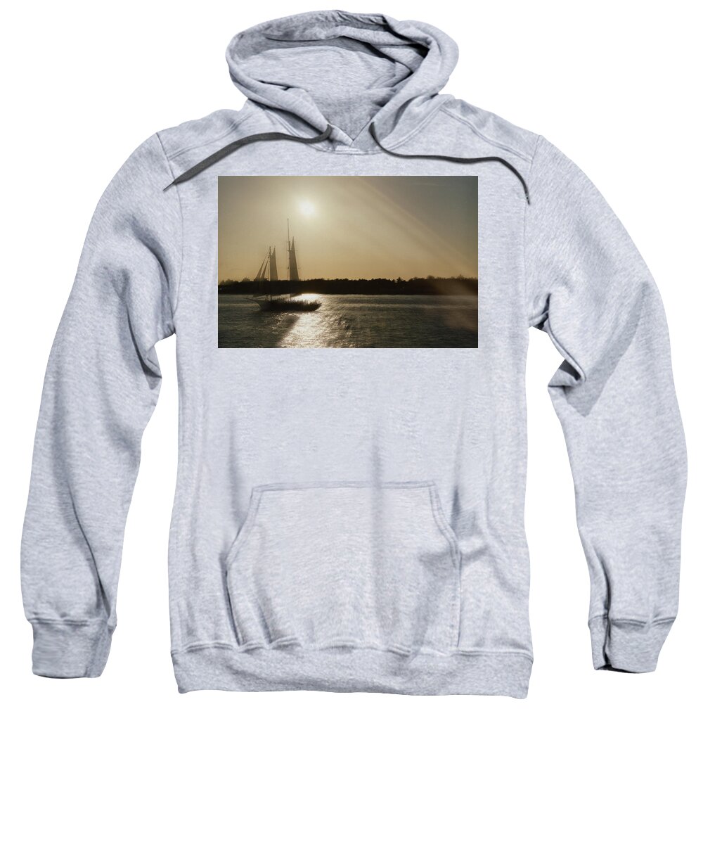 Boat Sweatshirt featuring the photograph Ghost Ship by Jim Shackett