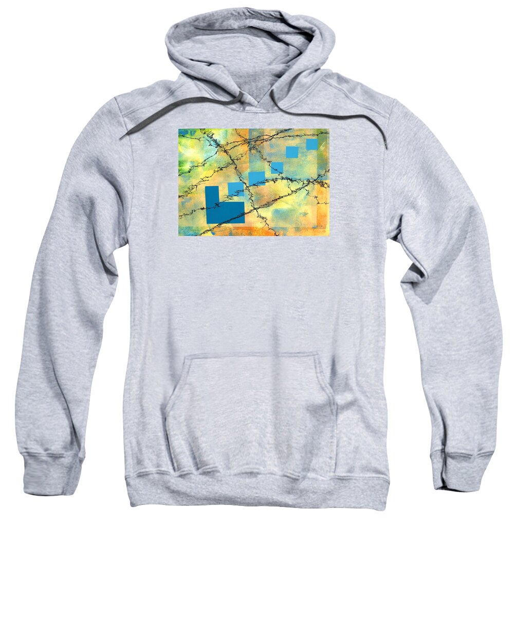 Abstract Sweatshirt featuring the painting Going Up by Louise Adams