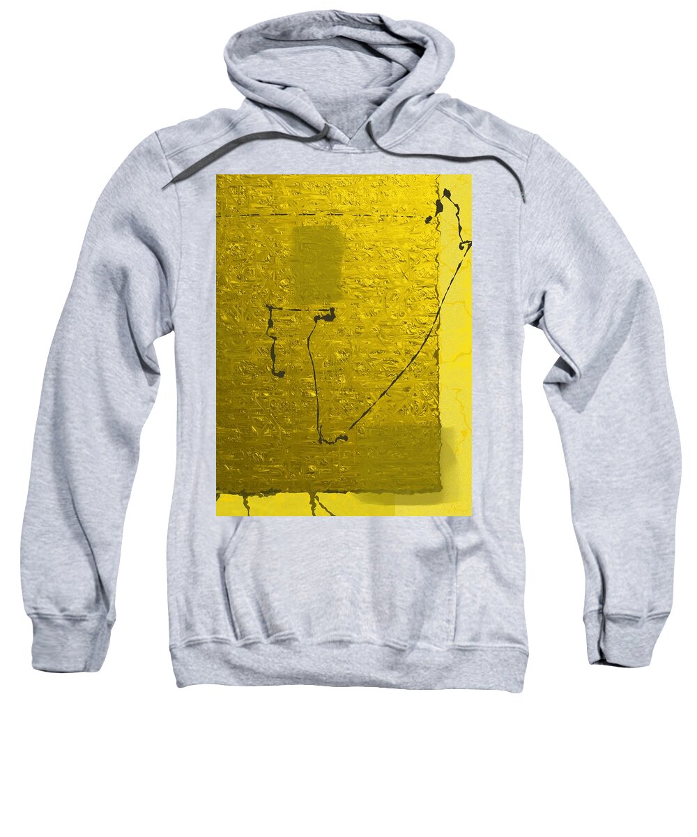 Victor Shelley Sweatshirt featuring the digital art Gold Parchment by Victor Shelley