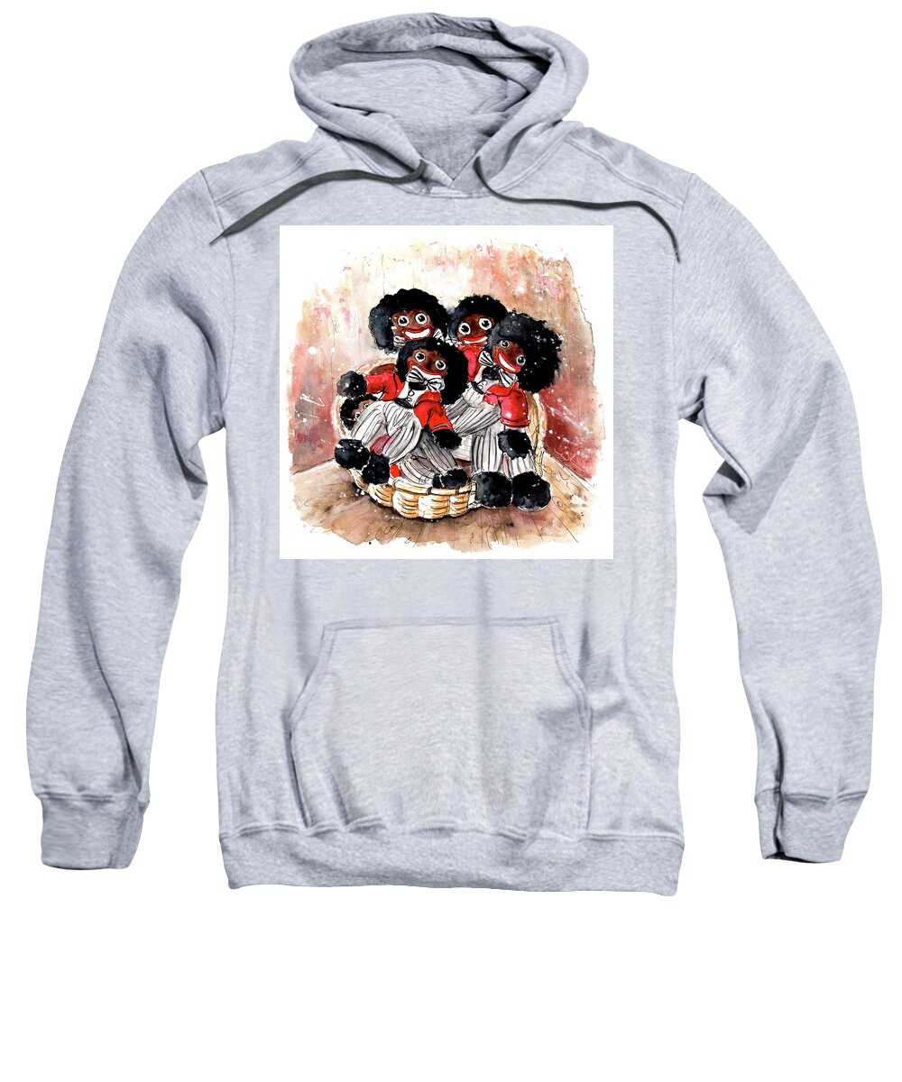 Travel Sweatshirt featuring the painting Gollivers From Whitby by Miki De Goodaboom