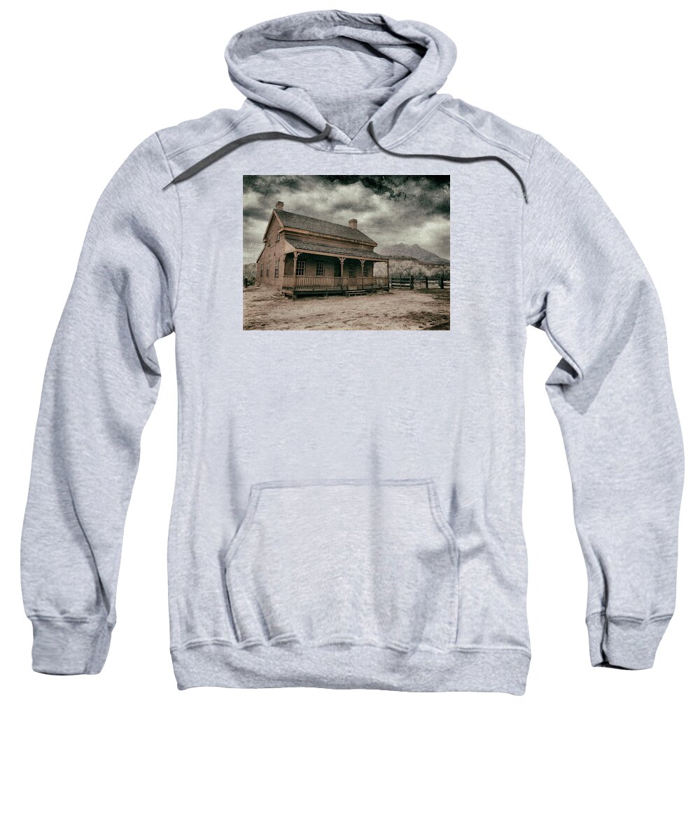 Crystal Yingling Sweatshirt featuring the photograph Grafton Homestead II by Ghostwinds Photography