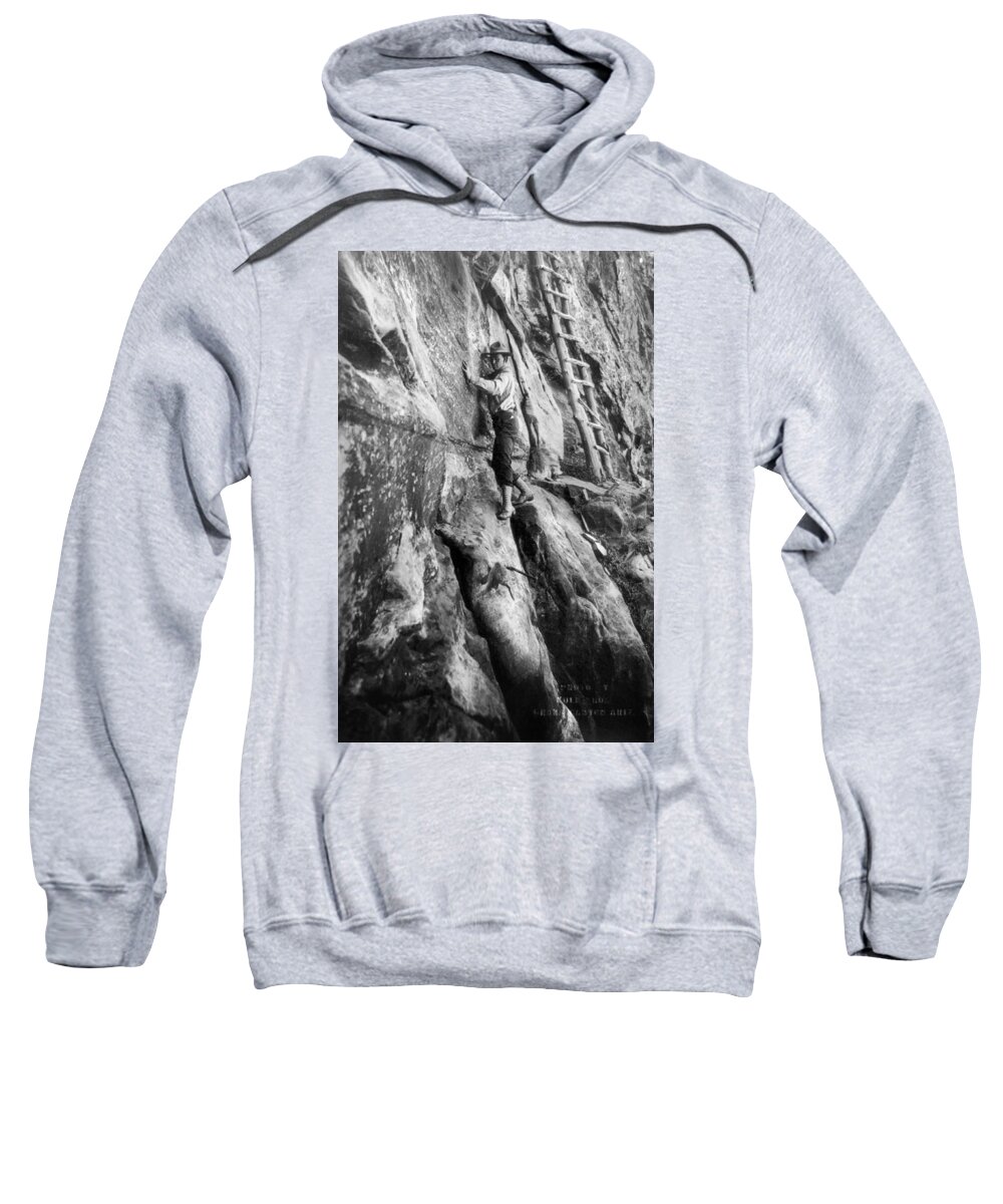 1913 Sweatshirt featuring the photograph Grand Canyon: Climber by Granger