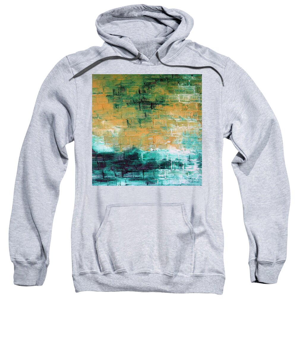 Grandeur Sweatshirt featuring the painting Grandeur by Dawn Hough Sebaugh