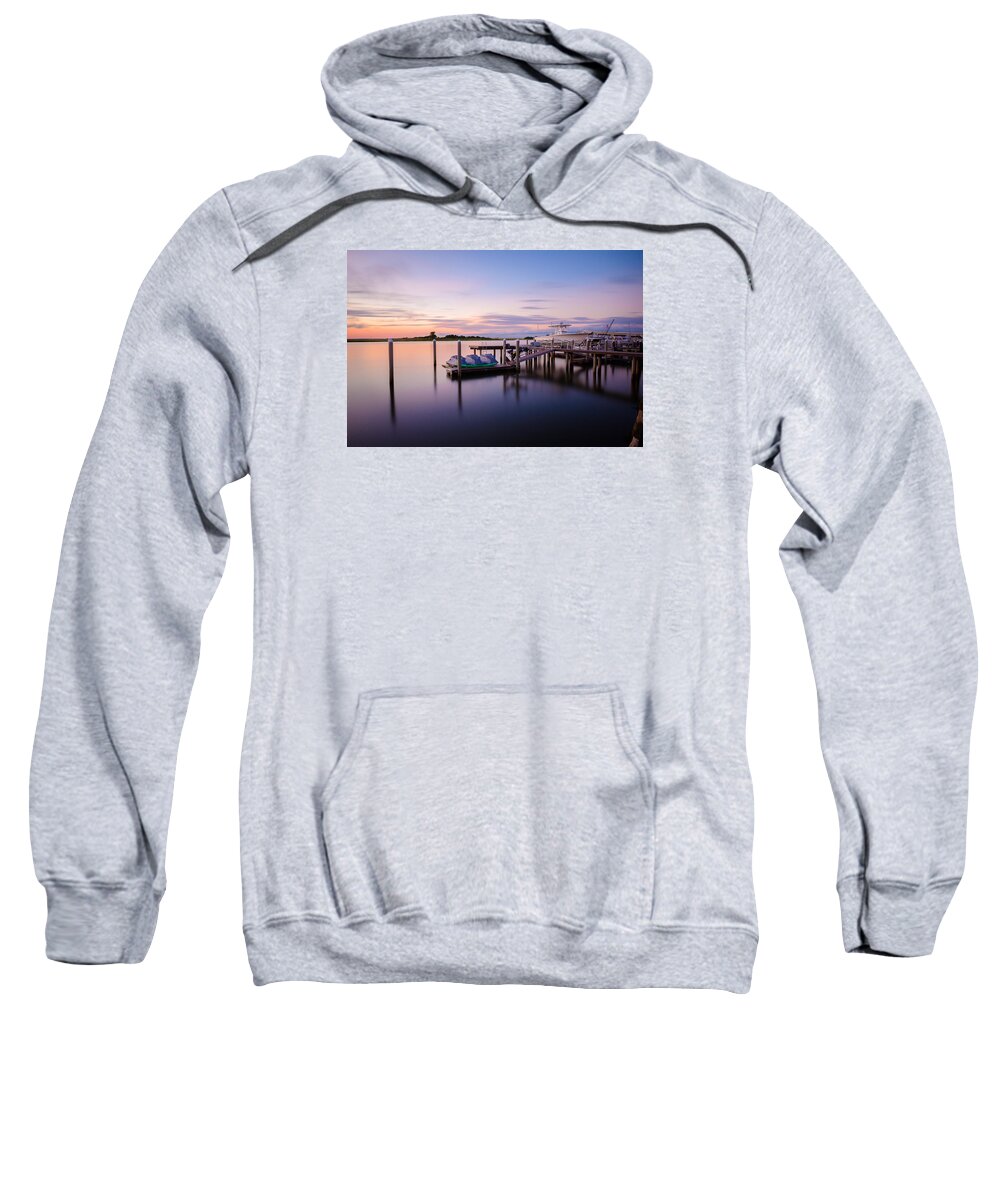 Sunset Sweatshirt featuring the photograph Great Egg Harbor Sunset by Mark Rogers