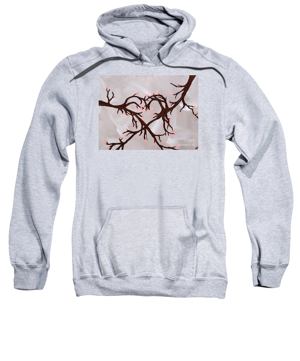 Love Sweatshirt featuring the painting Growing Old Together by Jilian Cramb - AMothersFineArt