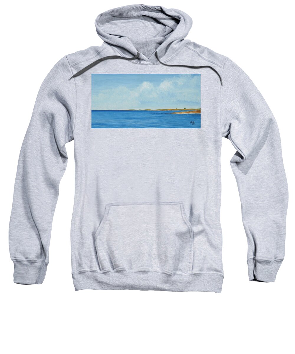 Gulf Coast Sweatshirt featuring the painting Gulf Impression 1 by Paul Gaj