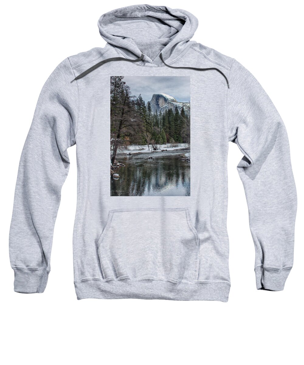 Half Dome Sweatshirt featuring the photograph Half Dome Reflected by Bill Roberts