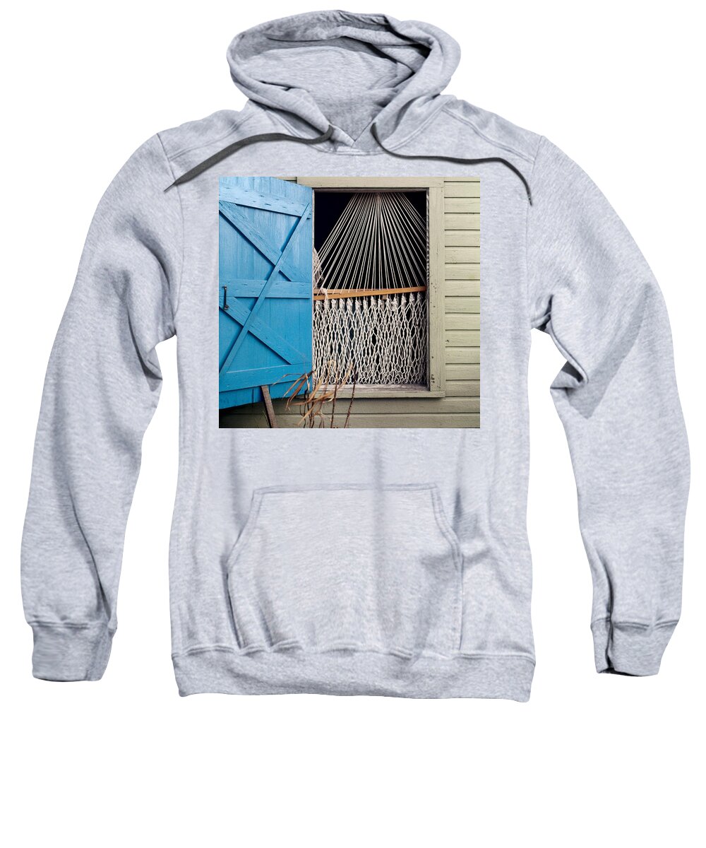 Window Sweatshirt featuring the photograph Hammock in Key West Window by Brent L Ander