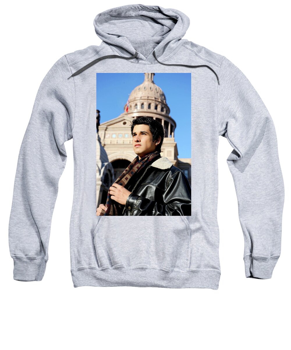 Handsome Sweatshirt featuring the photograph Handsome Man at the Capitol by Gunther Allen