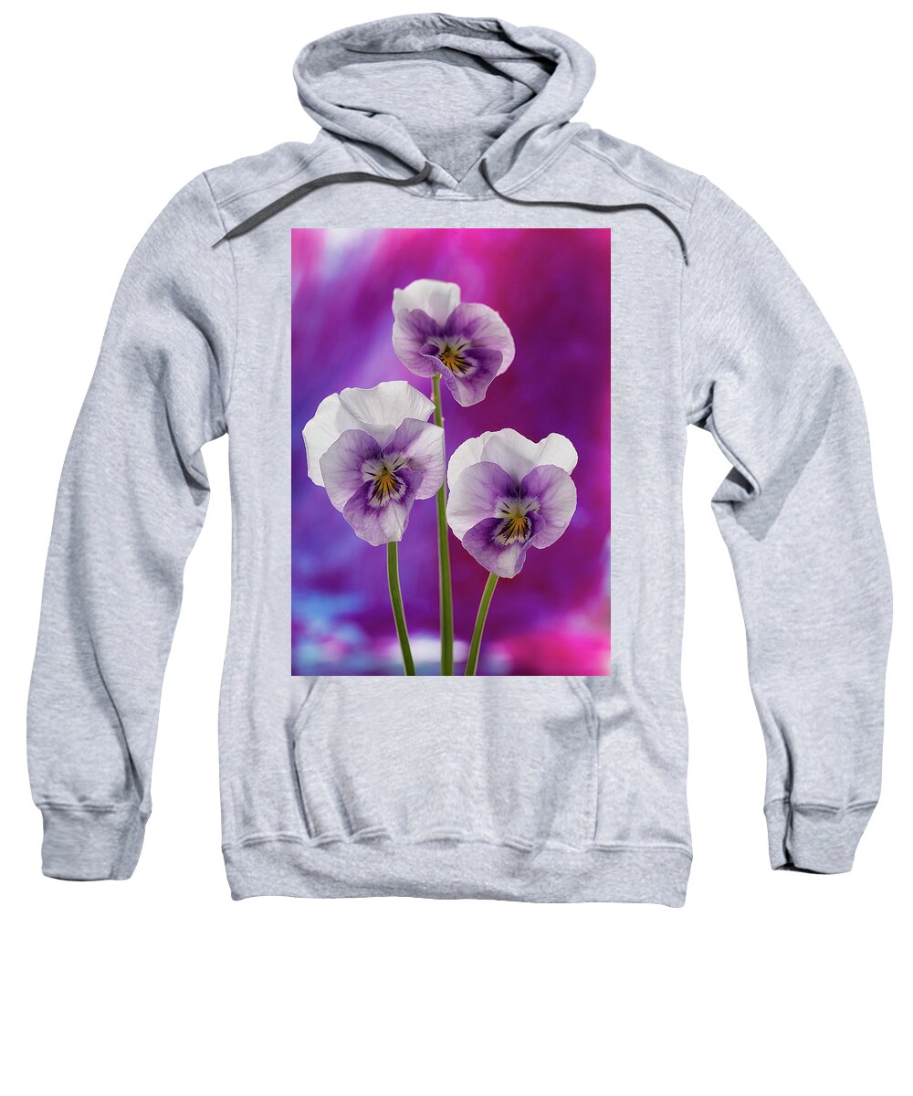 Flower Sweatshirt featuring the photograph Happy Smilie Faces 2 by Shirley Mitchell