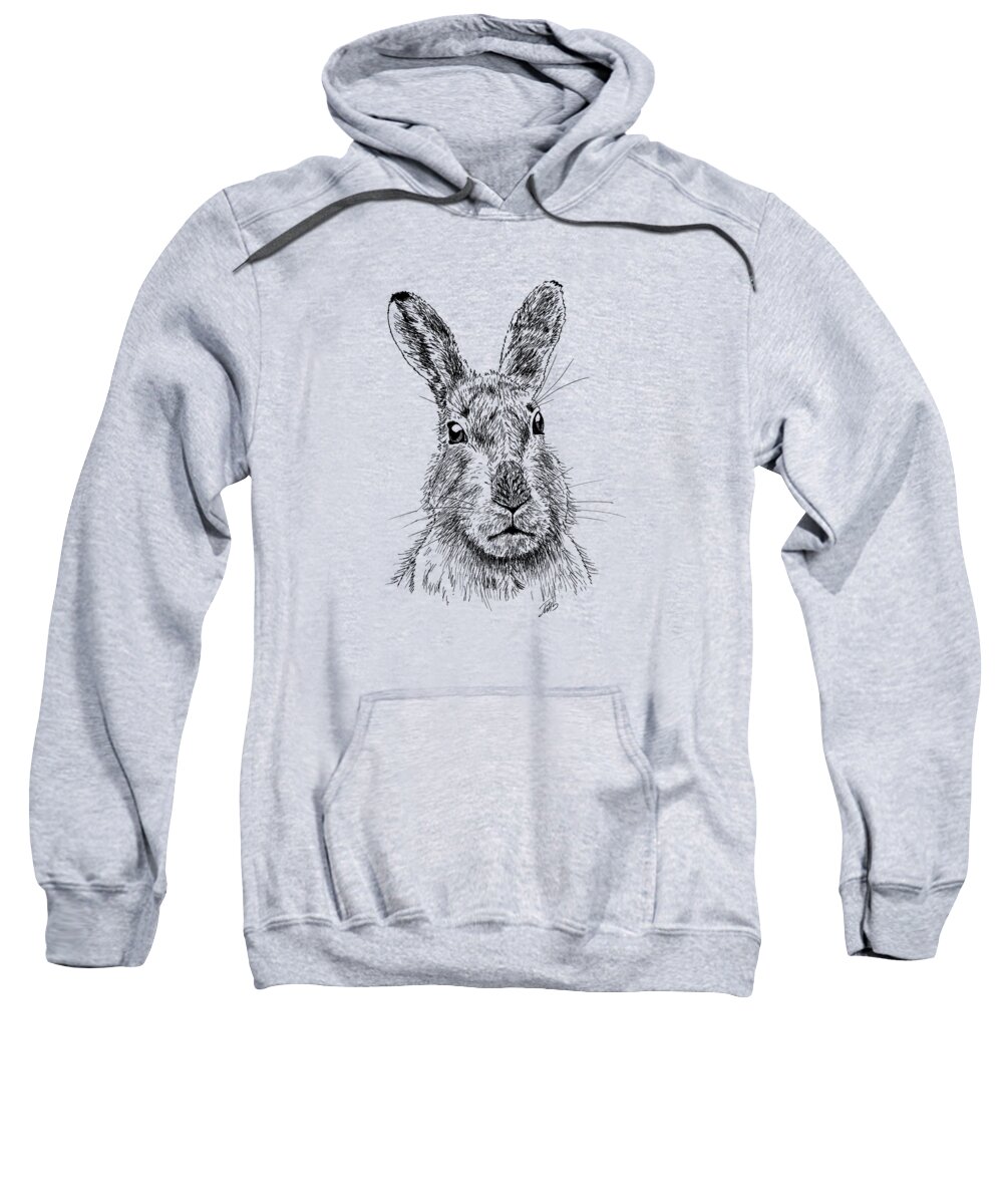 Pets Sweatshirt featuring the painting Hare by Masha Batkova