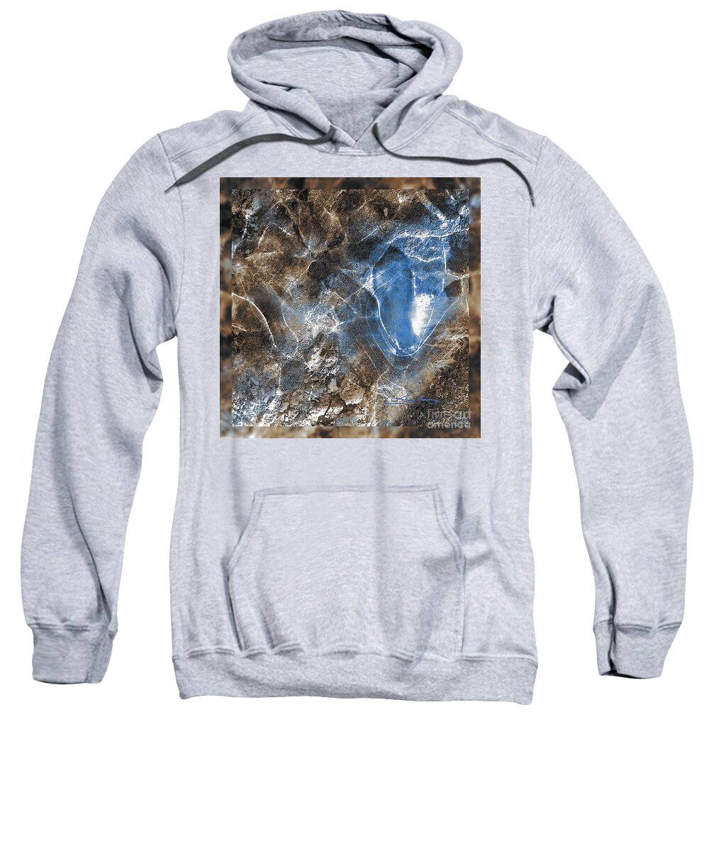 Painting Sweatshirt featuring the painting Heart Of Ice by Angie Braun