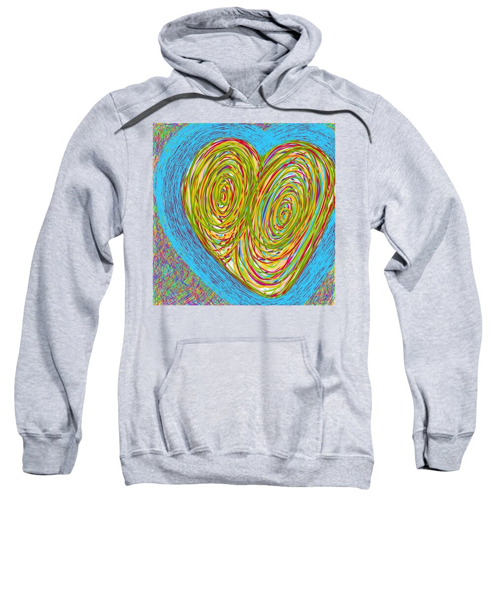Abstract Sweatshirt featuring the photograph Hearts as One by Charles Brown