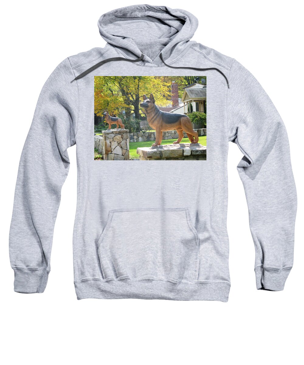 Statues Sweatshirt featuring the photograph Home Protection by Ed Smith