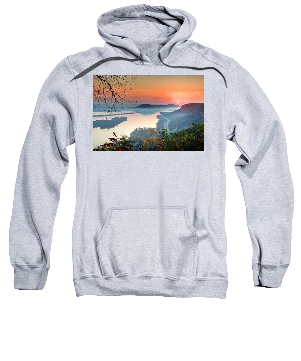 Sunrise Sweatshirt featuring the photograph Homer Sunrise by Al Mueller