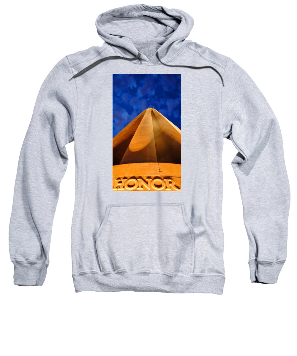 Beaux-arts Architecture Sweatshirt featuring the photograph Honor by Glory Ann Penington