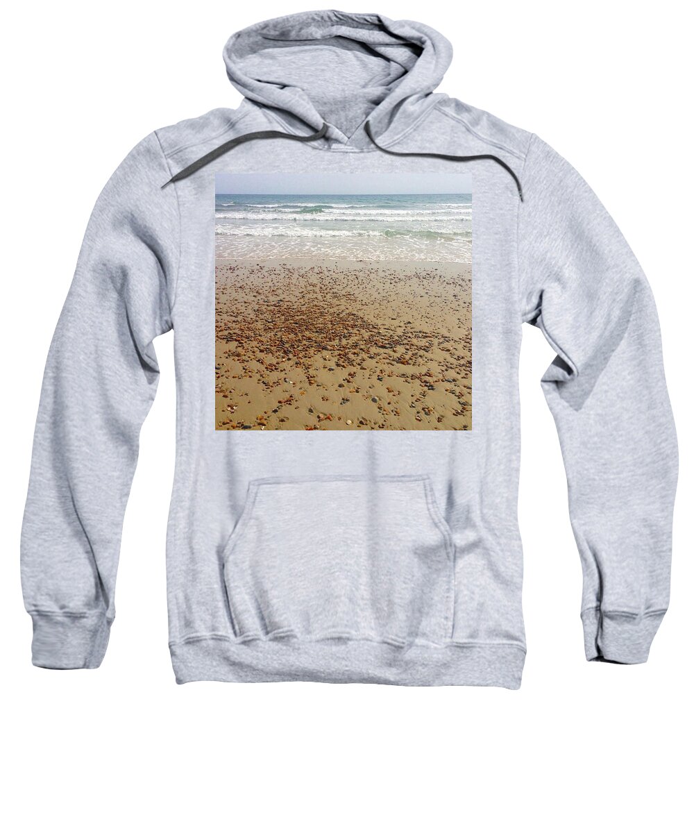 Ocean Sweatshirt featuring the photograph A Rocky Shoreline by Kate Arsenault 