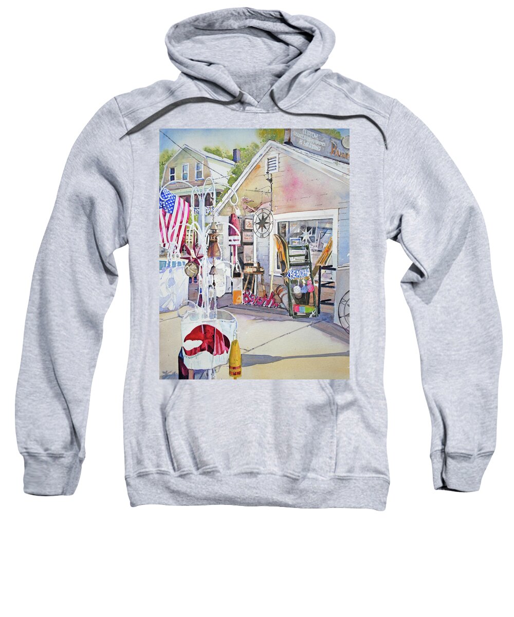 Shopping Sweatshirt featuring the painting Hull of a Shoppe by P Anthony Visco