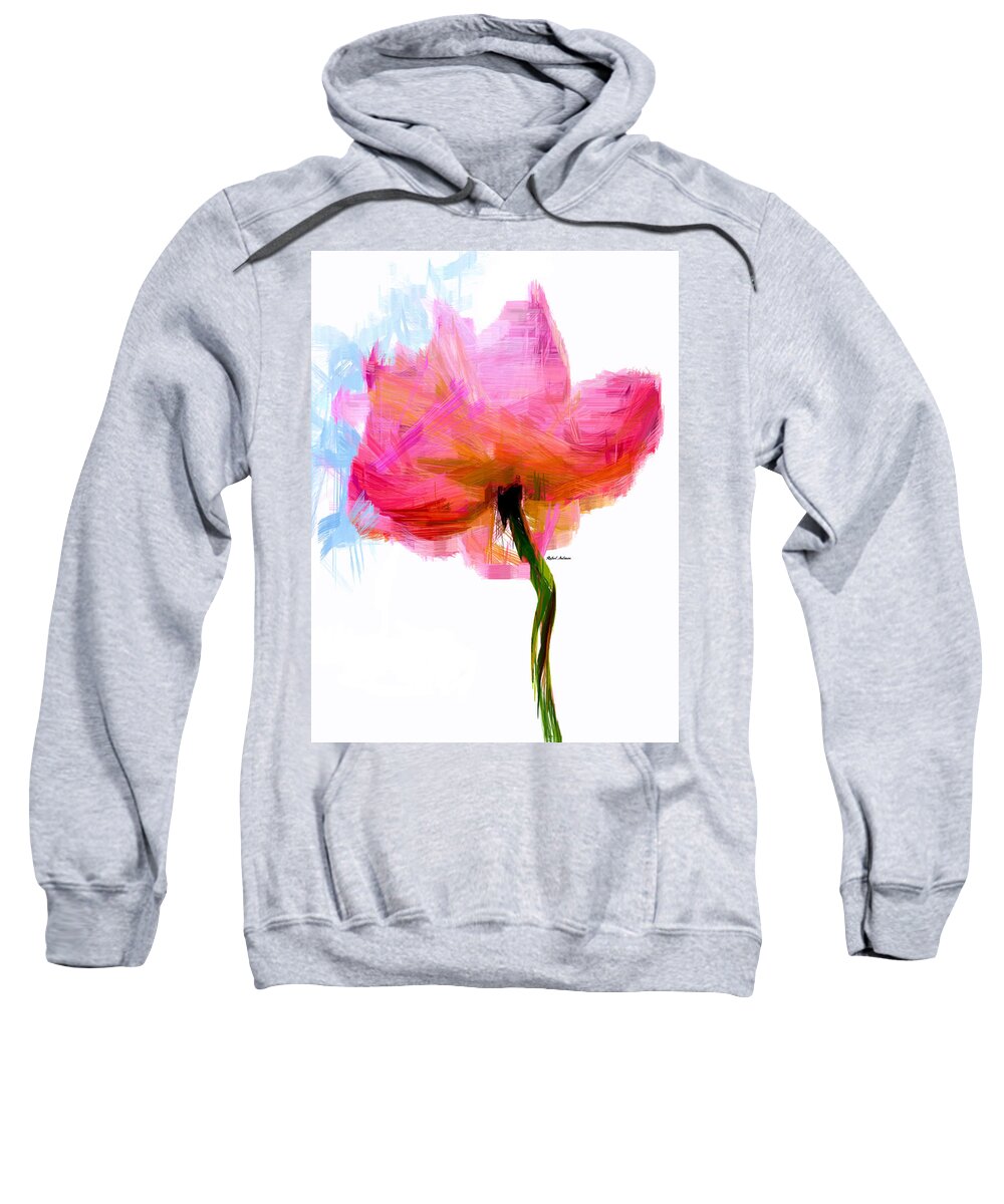Rafael Salazar Sweatshirt featuring the digital art I am Pink by Rafael Salazar