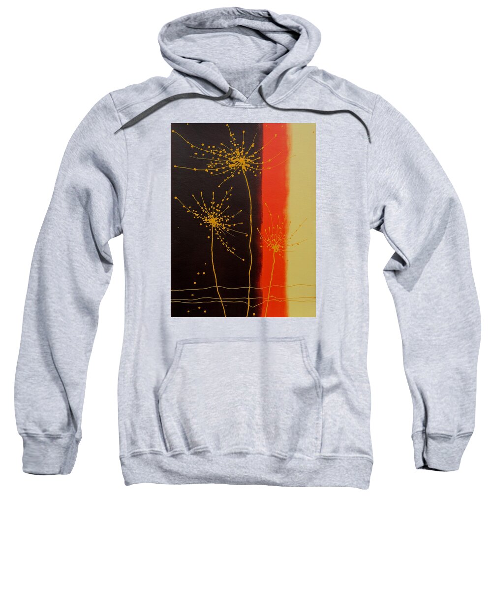 Abstract Sweatshirt featuring the painting I Walk the Line by Louise Adams