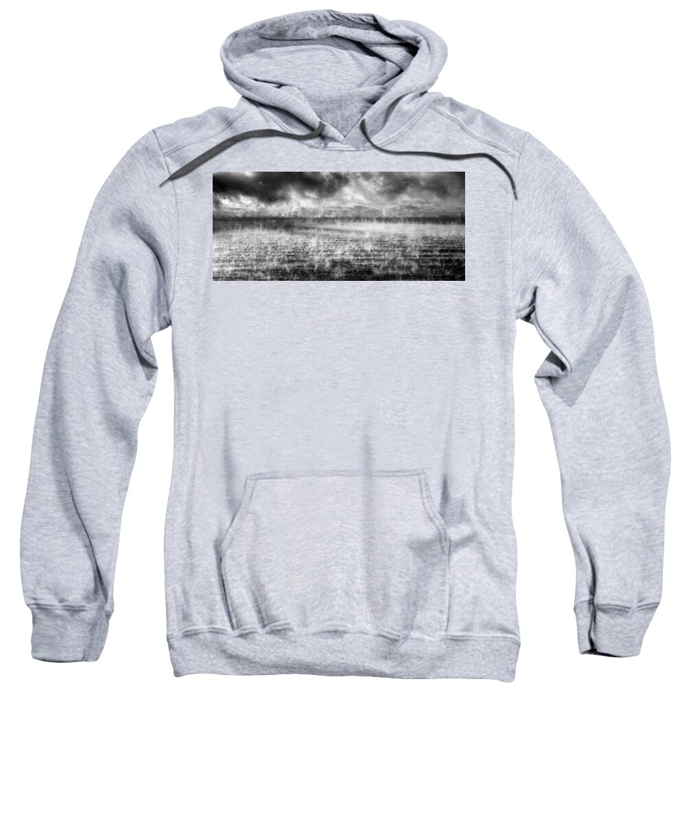 Panoramic Sweatshirt featuring the photograph Ice Fog by Doug Gibbons
