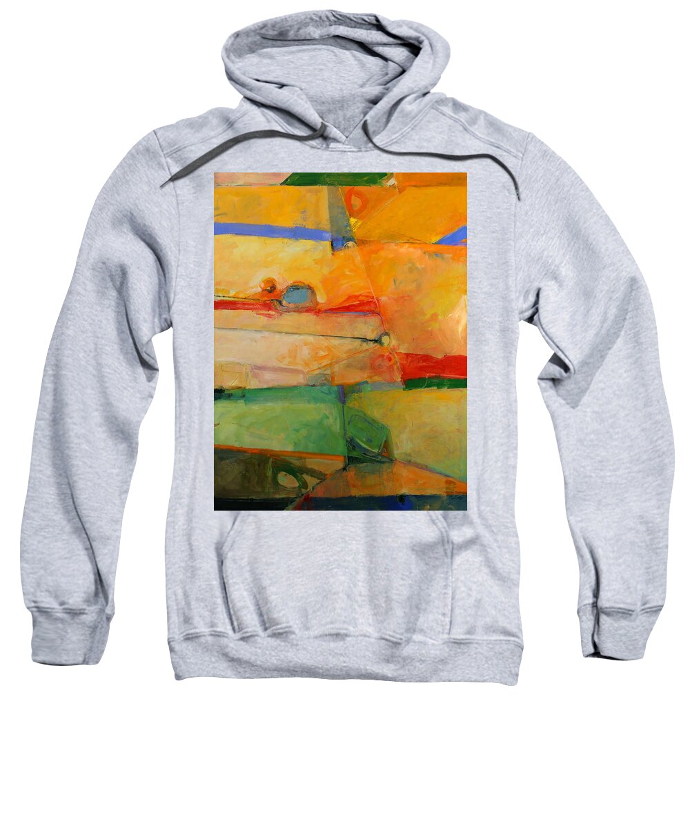 Abstract Painting Sweatshirt featuring the painting I'm in corn by Cliff Spohn