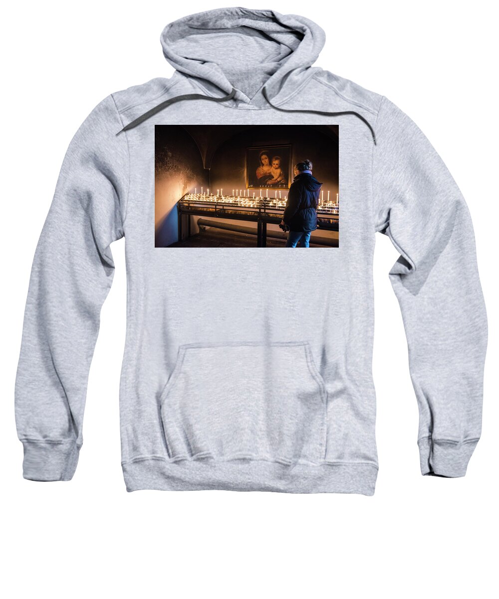 Candles Sweatshirt featuring the photograph In Deep Thoughts by Matt Swinden