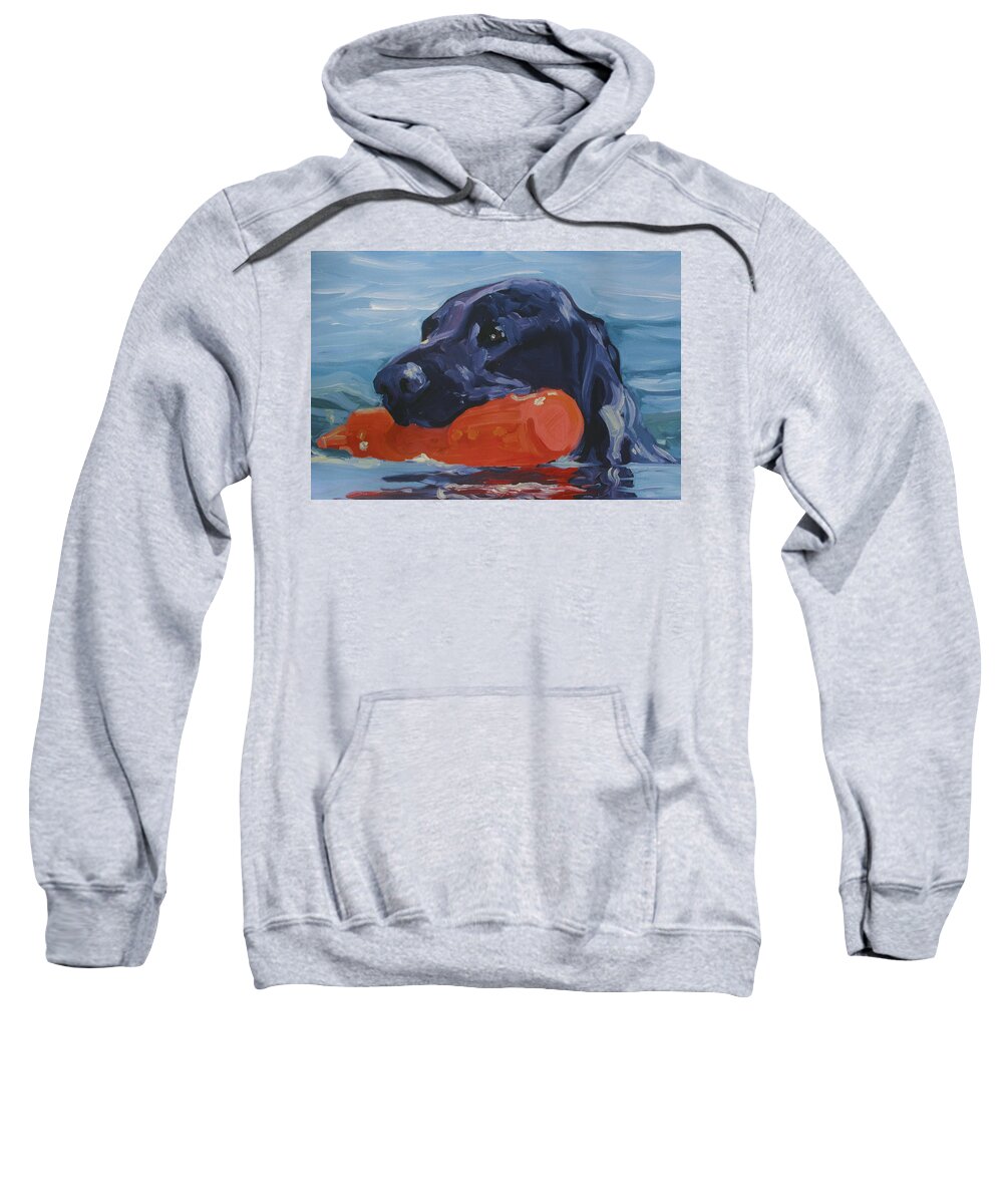 Bumper Sweatshirt featuring the painting In Training by Sheila Wedegis