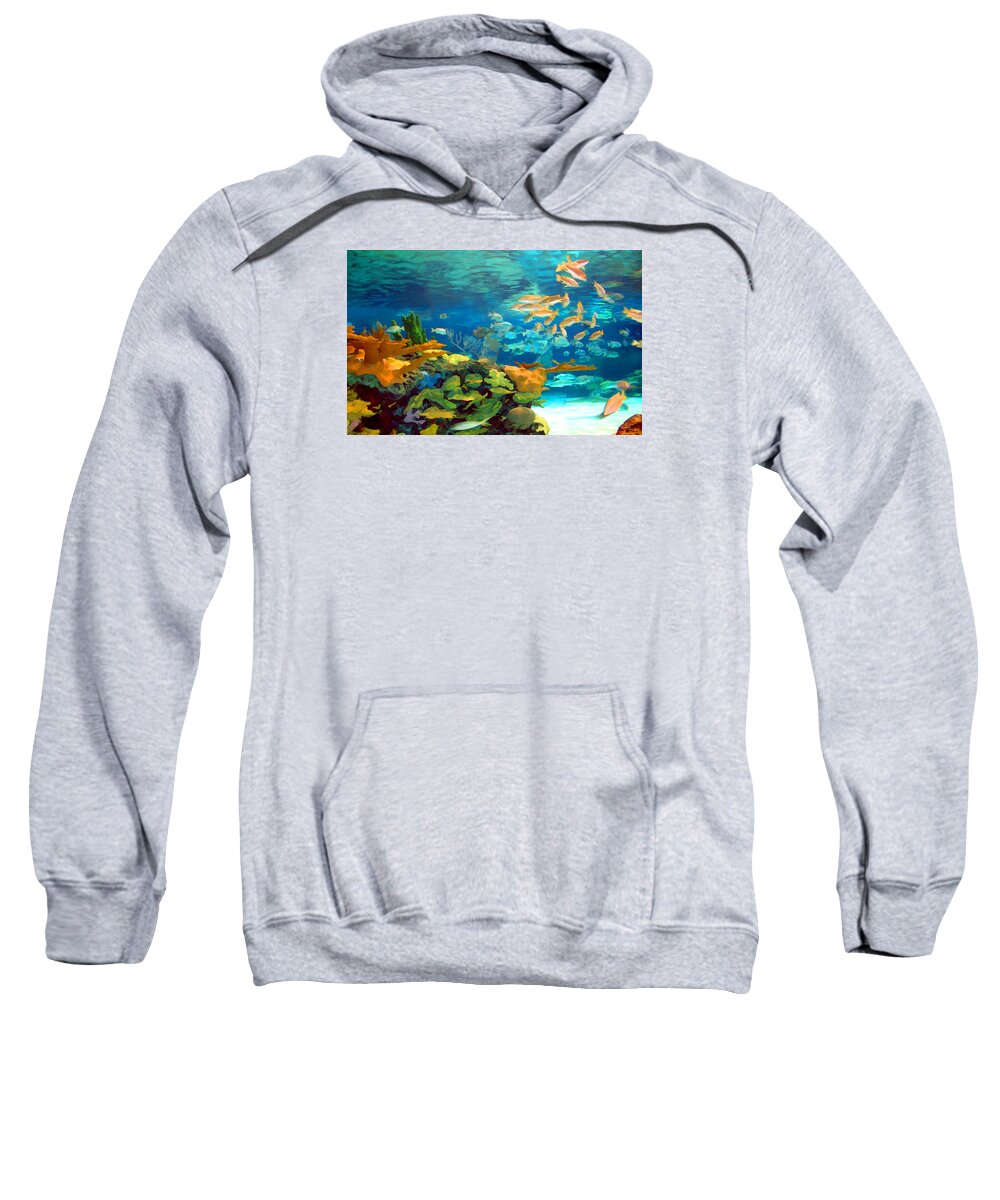 Reef Sweatshirt featuring the photograph Inland Reef by Sam Davis Johnson