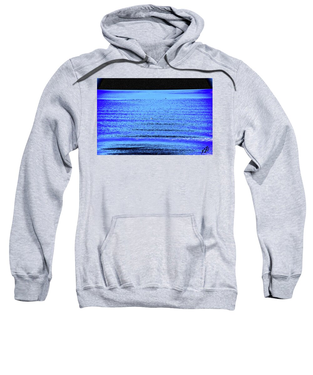 Abstract Sweatshirt featuring the photograph Into the Ocean Void by Gina O'Brien