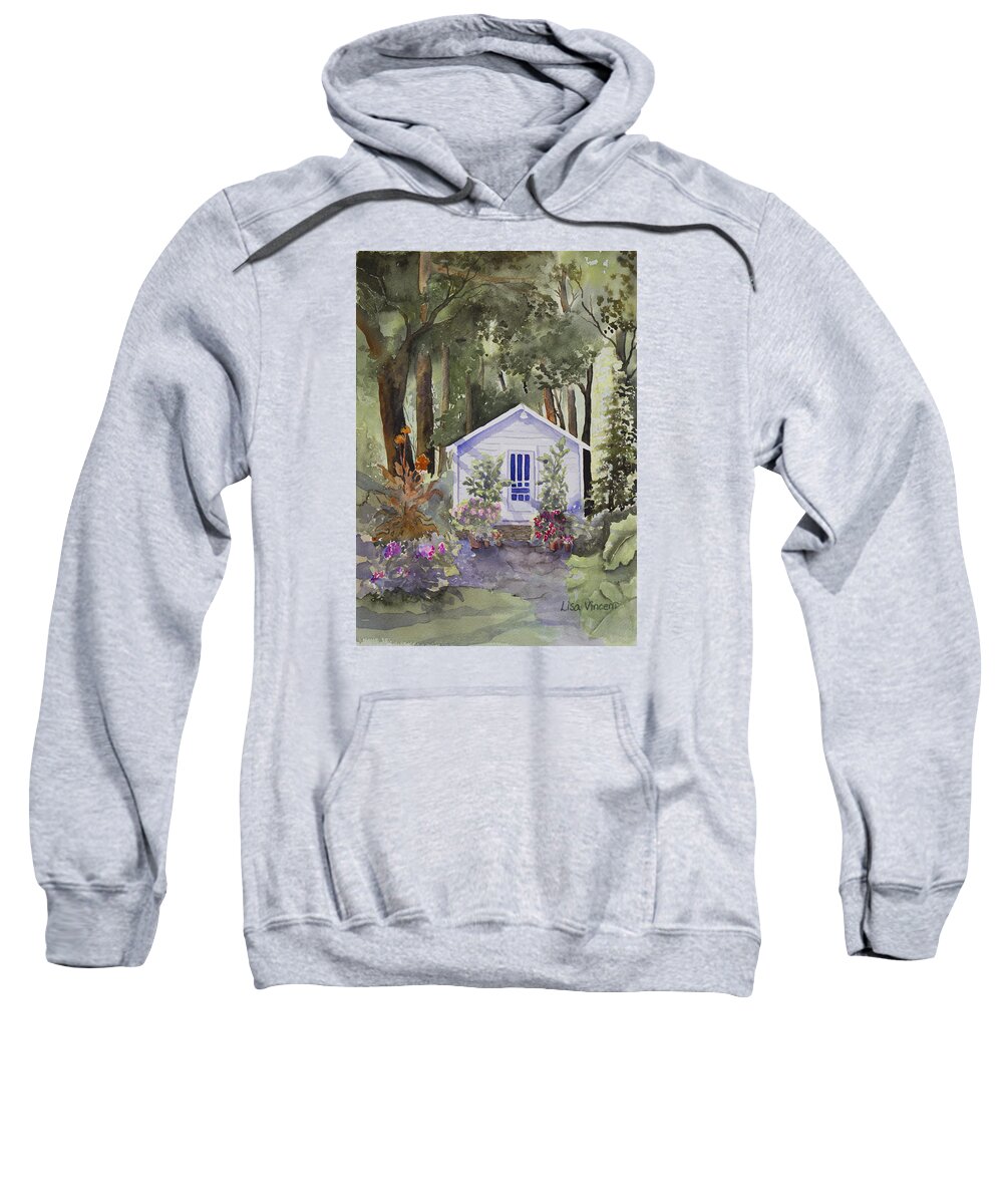 Giclee Sweatshirt featuring the painting Into the Wood by Lisa Vincent