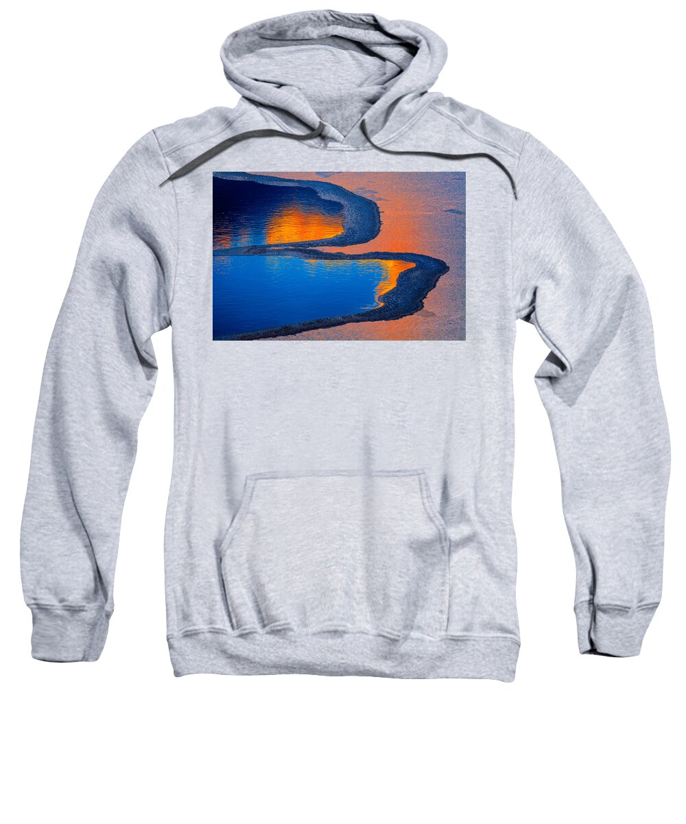 Winter Abstract Sweatshirt featuring the photograph Intrusions by Irwin Barrett