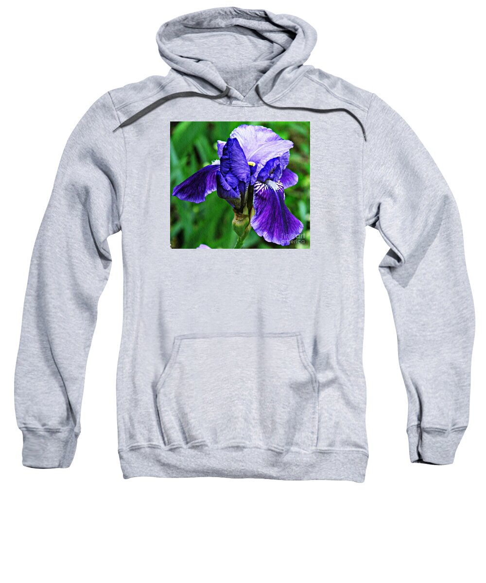 Flower Sweatshirt featuring the photograph Iris by Sarah Loft