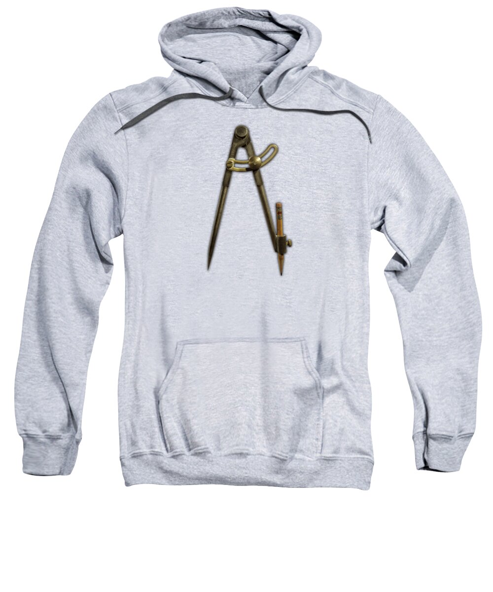 Mechanical Sweatshirt featuring the photograph Iron Compass by YoPedro