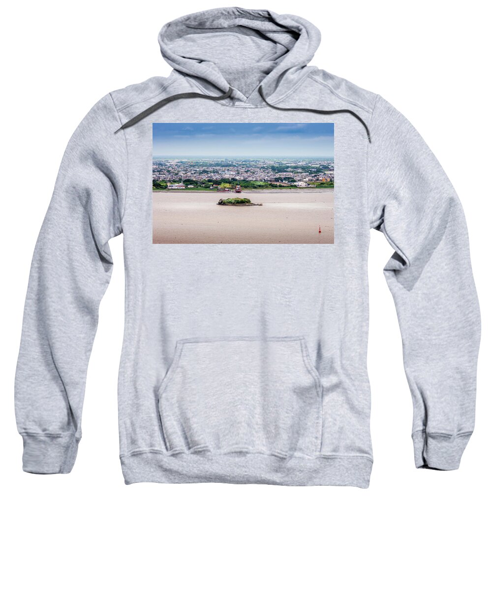Island Sweatshirt featuring the photograph Island in the River by Daniel Murphy