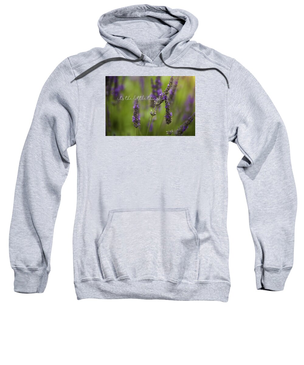 Little Things Sweatshirt featuring the photograph It's the Little Things by Bonnie Bruno