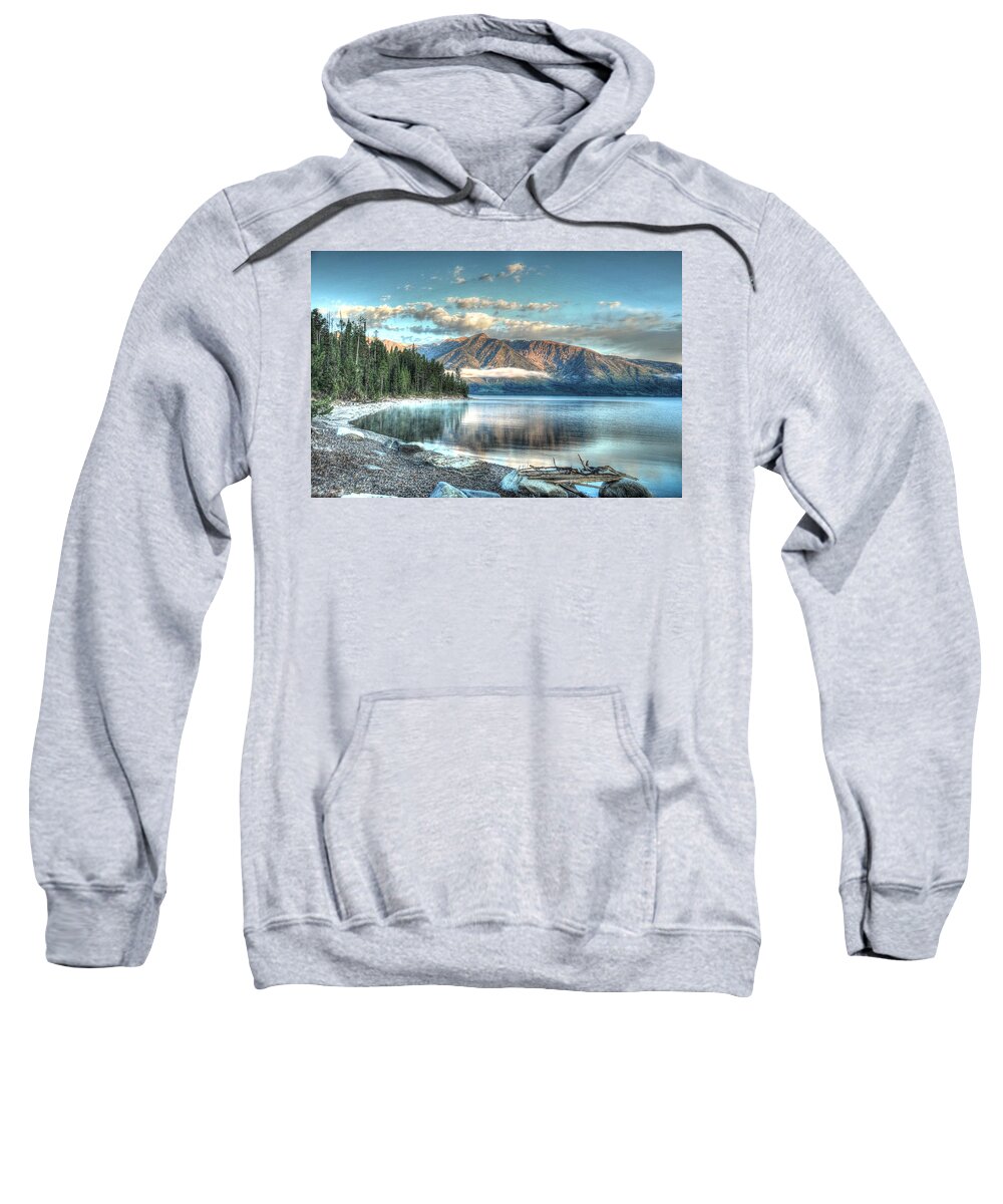 Photograph Sweatshirt featuring the photograph Jackson Lake by Richard Gehlbach