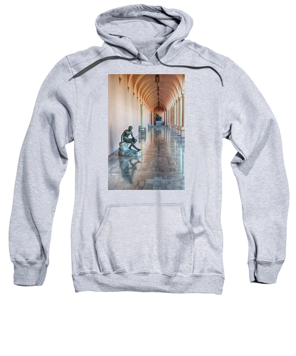 Museum Sweatshirt featuring the photograph John and Mable Ringling Museum of Art by Mitch Spence