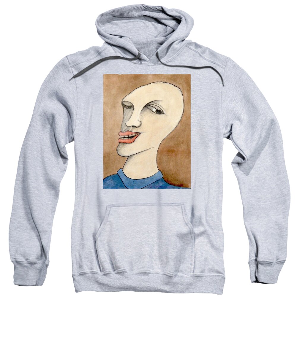 Portraits Sweatshirt featuring the painting Johnny T by Michael Sharber