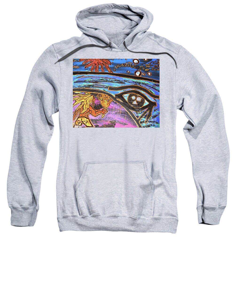 Acrylic Sweatshirt featuring the painting Jonah One Of Those Days by Odalo Wasikhongo