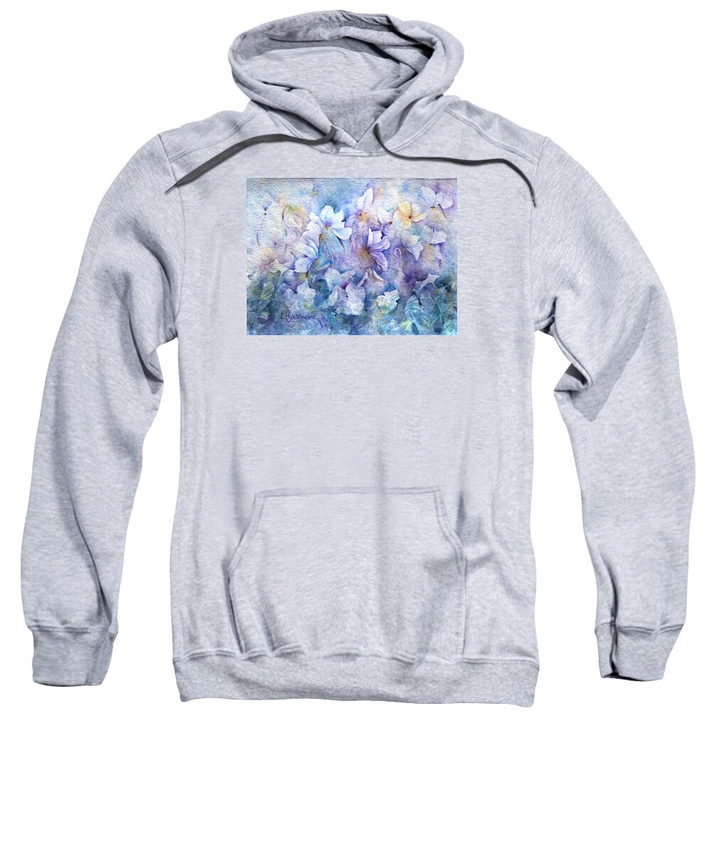Giclee Sweatshirt featuring the painting Jumble by Lisa Vincent