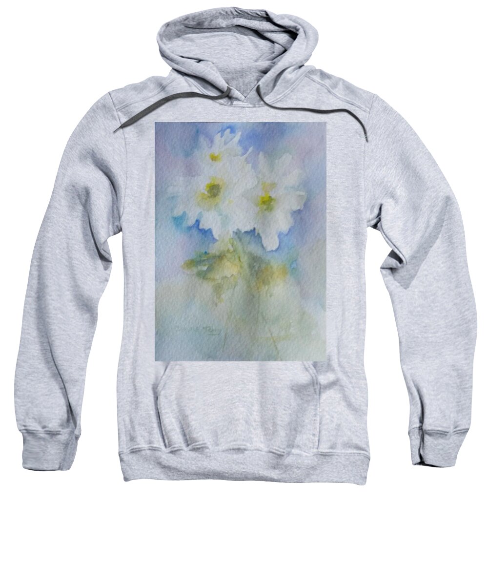 Bouquet Sweatshirt featuring the painting Just Picked by Celene Terry